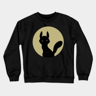 Loth Cat in Moon Crewneck Sweatshirt